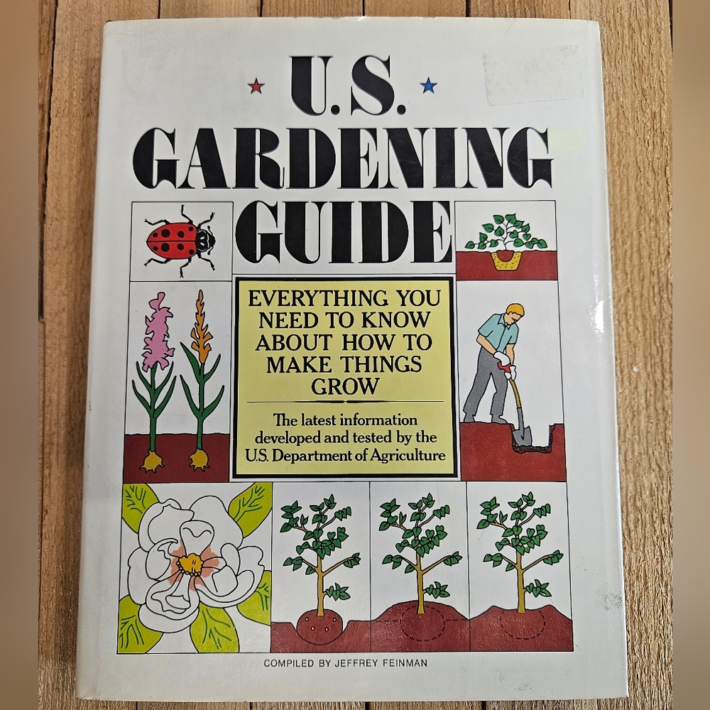 *SOLD* U.S. Gardening Guide 1979 Vintage Hardcover Book with Dust Jacket